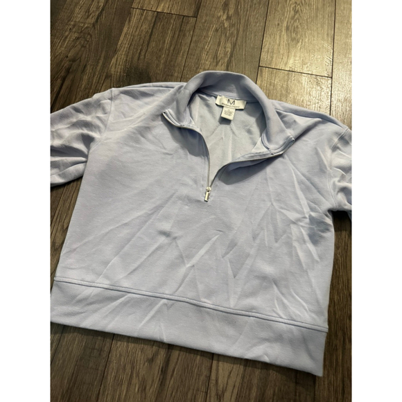 Magaschoni Tops - Magashoni Size XS QuarterZip Light Blue Purpleish In Color Super Springy Color